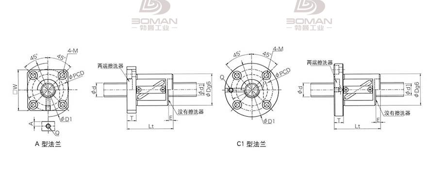 KURODA GR2504ES-CAPR 日本黑田滚珠丝杠型号规格