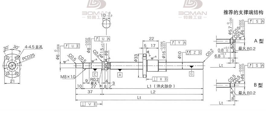 KURODA DP1002JS-HDNR-0320B-C3S 黑田精工丝杆评测