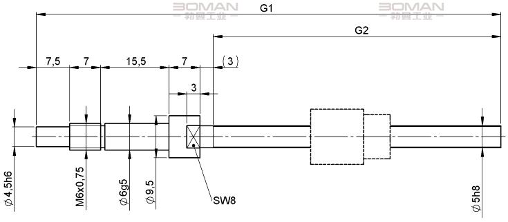 STEINMEYER施坦梅尔 1112/0,5.5.95.135 施坦梅尔滚珠丝杆结构图