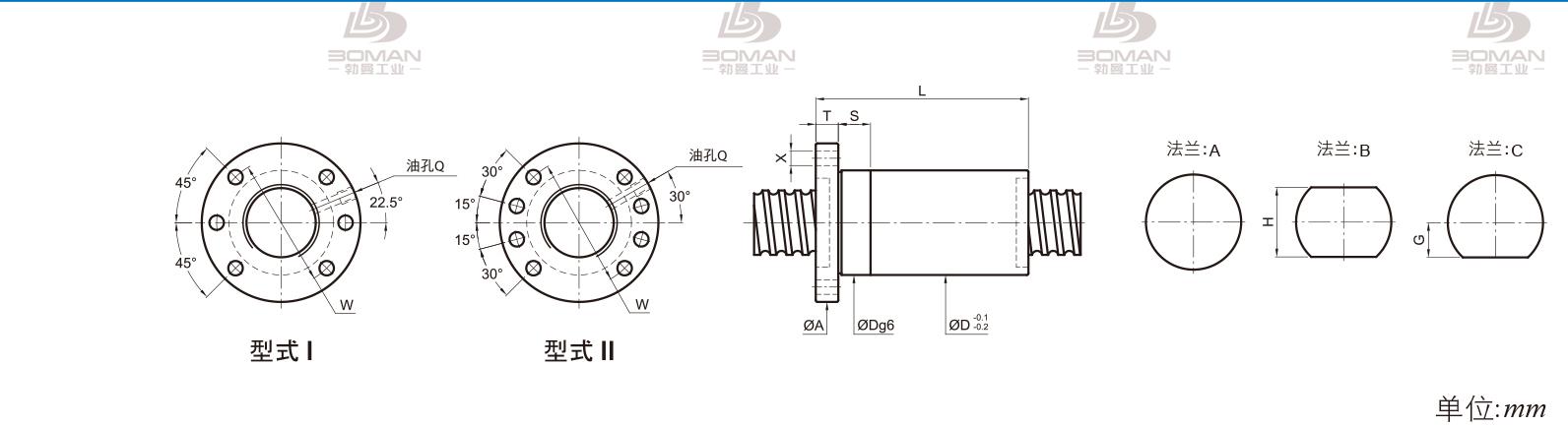 PMI FSDC2510-4 PMI丝杆导轨超薄型号