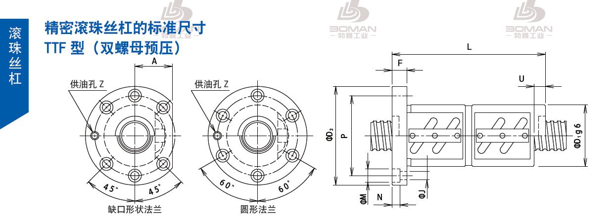 TSUBAKI 50TTFJ8 tsubaki数控丝杆螺母